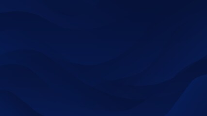 Fototapeta premium Modern abstract background with a smooth gradient wave pattern in deep, dark blue tones.