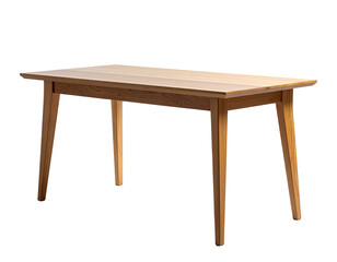 Fototapeta premium Wooden table isolated on a transparent background.