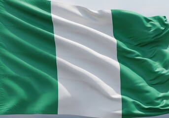 Obraz premium Nigeria Flag A Symbol of Unity and National Pride