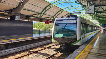 Medellin, Antioquia, Colombia. September 15, 2025. The Medellin Metro is the name given to the...