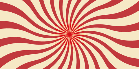 Red sunburst lines on yellow Background. Light sun rays pattern.eps10