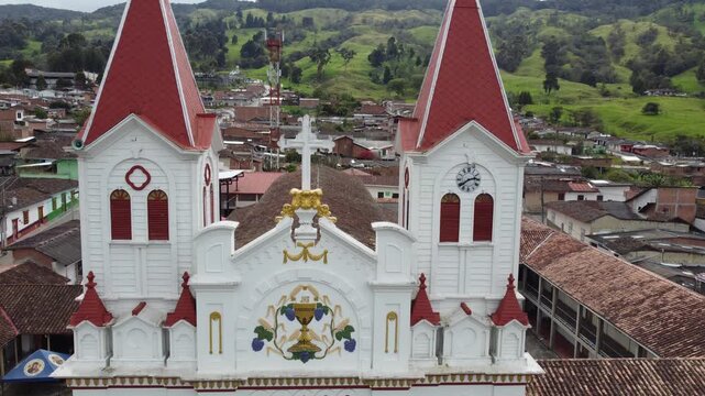 San Jose de la Monta&ntilde;a, Antioquia, Colombia. August 31, 2025. Parish of Our Lady of Perpetual Help, is a Colombian Catholic church