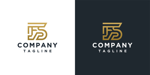 Letter sign logo vector template illustration	