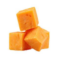Orange Cheddar Cheese PNG Stack Transparent