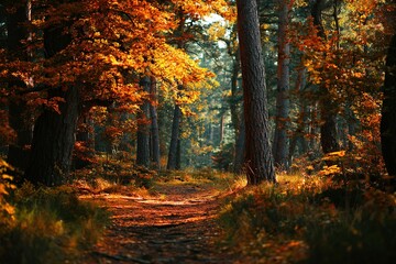 Autumn in forest. High quality