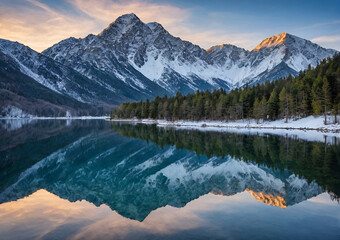 lake in the mountains