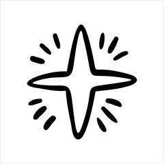 Doodle star drawing
