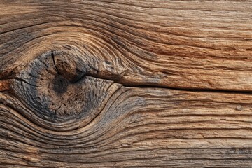Knot detail weathered wood grain dark circular knot on brown textured plank