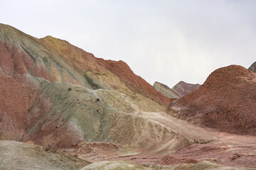 mountain landscape with blue sky