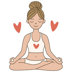 Peaceful Heart Yoga Pose for Meditation and Wellness