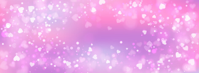 A pink background with heart-shaped flares that emit rainbow-colored rays, sparkles, and a gentle glow. Perfect for LGBTQ Valentine s Day designs, pride celebrations, or adding a colorful romantic
