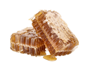 Sweet honeycomb isolated on transparent png