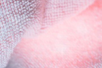Macro shot of bath towel fabric as background