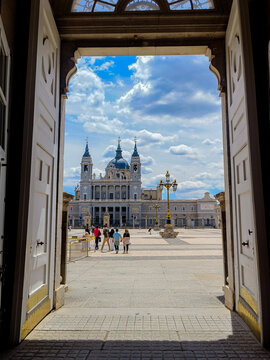 Madrid Spain, May 20 2025, Old Royal Palace building, historic building Royal Palace of Madrid