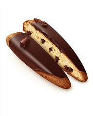 Delicious chocolate-coated cookies with rich chocolate chips, perfect for a sweet treat.