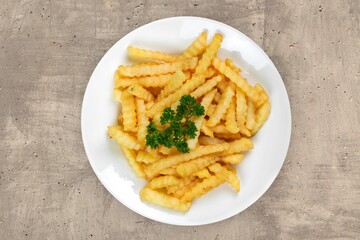 French fries tasty fast food dish