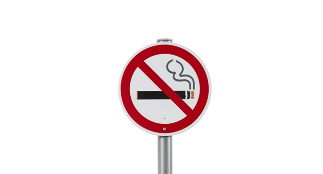 No Smoking Sign, Prohibited Symbol, Public Health, Warning Sign, Red Circle, Cigarette Icon, Smoke-Free Zone, Regulation, Restriction, Safety, Health and Safety, Public Notice, Information Sign,