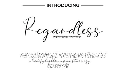Regardless - Elegant Script Font for Smooth Handwritten Design and Creative Typography