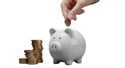 Saving money, piggy bank, financial security, investment, wealth, coins, currency, economy, budget, finance, banking, money management, financial planning, savings, prosperity, growth, income, ex
