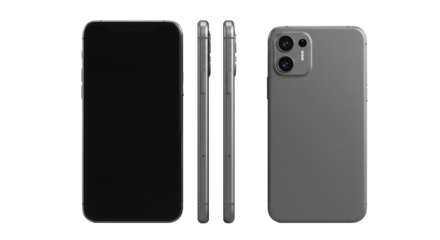 Smartphone mockup, modern device, gray phone, mobile technology, product presentation, screen, mobile app, phone display, device illustration, technology background, digital gadget, cellphone, sm