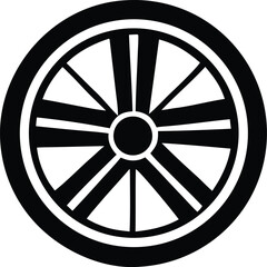 Fototapeta premium Ancient symbol of dharma wheel buddhism spiritual enlightenment circular design and traditional representation for serene meditation and religious iconography