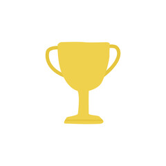 Shining Golden Award Trophy Illustration Symbolizing Victory and Remarkable Achievement