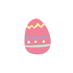 Vibrant Pink Easter Egg Illustration A Festive Design for Holiday Celebrations