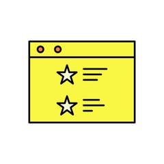 Website Review System Star Ratings and Feedback