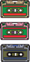 Vintage Cassette Tape Illustrations