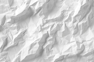 Obraz premium Close-up crumpled white paper texture