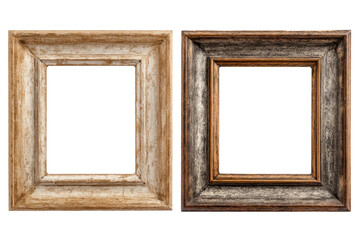 vintage photo frame isolated on transparent background Remove png, Clipping Path, pen tool