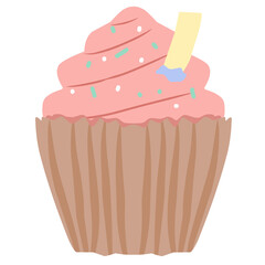 Cute pastel cup cake