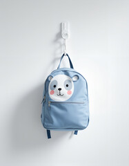 Adorable Panda Backpack for Kids - Light Blue Nursery Decor