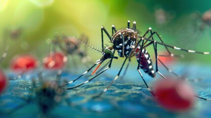 Dengue Virus: Exploring Transmission via Mosquito Vectors, Clinical Symptoms, Global Prevalence, and Prevention Strategies – Essential Visual Resources for Public Health Campaigns, Medical Education, 