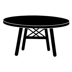 wooden table isolated on white