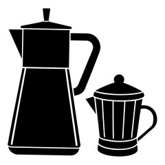 coffee pot and cup