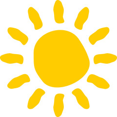 Summer Sun Hand Drawn
