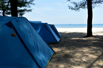 tent on the beach © IbunBund Studio