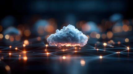 Cloud Technology and Digital File Management Showcasing Secure Data Sharing