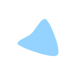 Fototapeta premium Organic blob shape abstract blue