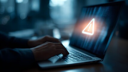 Caution sign data unlocking hackers
