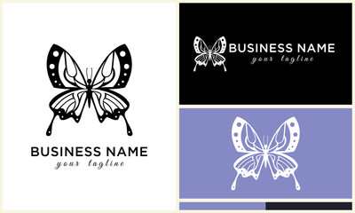 Butterfly Logo Design Variations. (4)