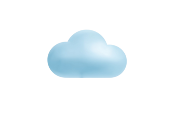 A blue cloud in the sky