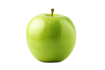 A green apple with a stem