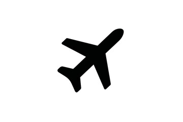 Obraz premium A black airplane is flying in the sky
