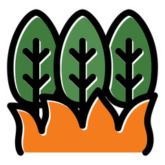 forest fire icon