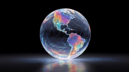 Holographic Globe For Columbus Day