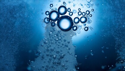 A Water Molecule And Bubble Serve As The Main Visual For The Background Image Of A Ppt Abstract About Water Droplets