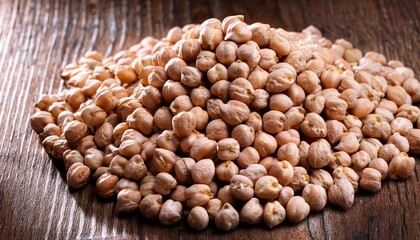 A Pile Of Dried Chickpeas