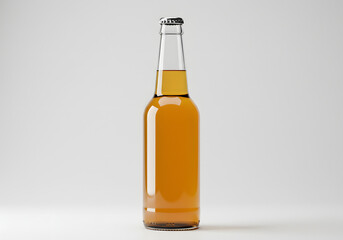 Amber Beer Bottle Mockup Clean & Crisp Design for Your Branding